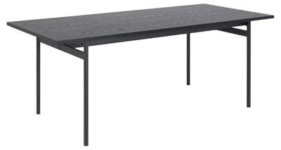 Bendt Eettafel 'Mick' 200 x 90cm, kleur Zwart Bendt Eettafel 'Mick' 200 x 90cm, kleur Zwart