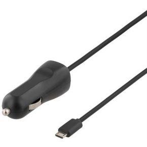 Deltaco USB-CAR74 oplader voor mobiele apparatuur Auto Zwart