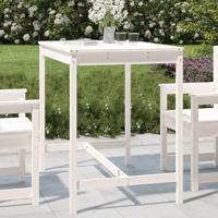 Tuintafel 121x82,5x110 cm massief grenenhout wit - thumbnail