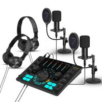 7RYMS Podcast Kit Duo - Caster, 2x microfoon, 2x koptelefoon - thumbnail