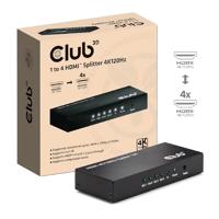 club3D CSV-1385 HDMI Adapter [1x HDMI-bus - 4x HDMI-bus] Zwart - thumbnail
