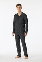 Schiesser Schiesser Pyjama Long nightblue 181176 48/S - thumbnail