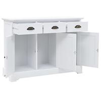 Dressoir met 3 deuren 105x35x77,5 cm MDF en grenenhout - thumbnail