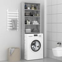 VidaXL Wasmachinekast 64x24x190 cm grijs sonoma eikenkleurig - thumbnail