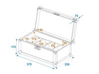 ROADINGER Flightcase 4x AKKU TL-3 TCL Trusslight - thumbnail