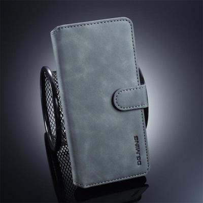 Dg. MING retro olie kant horizontale Flip beschermende case voor Huawei P30 Pro met houder & kaartsleuven & portemonnee (grijs)