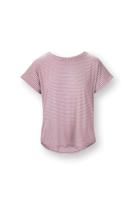 Pip Studio Tatum Top Short Sleeve Little Sumo Stripe Lilac L - thumbnail