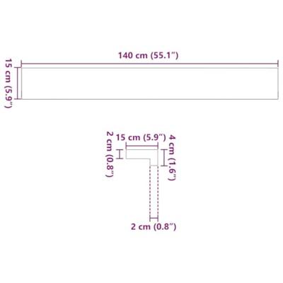 VidaXL Vensterbanken 2 st onbehandeld 140x15x2 cm massief eikenhout VidaXL Vensterbanken 2 st onbehandeld 140x15x2 cm massief eikenhout