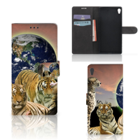 Sony Xperia XA Ultra Telefoonhoesje met Pasjes Roofdieren - thumbnail