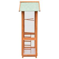 Vogelkooi 125,5x59,5x164 cm massief grenen- en vurenhout - thumbnail