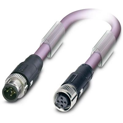 Phoenix Contact 1518258 Sensor/actuator dataconnector, geassembleerd M12 Aantal polen (sensoren): 5 Stekker, recht, Bus, recht 30.00 cm 1 stuk(s)
