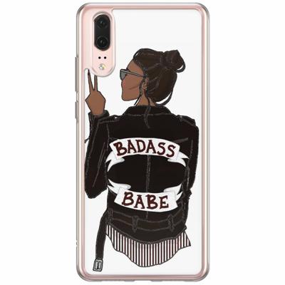 Huawei P20 siliconen hoesje - Badass babe