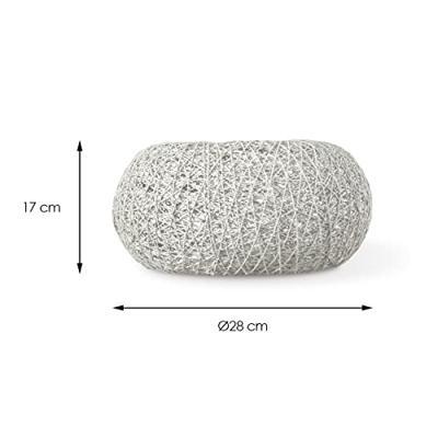 Home sweet home cocon tafellamp wit ↕ 17 cm wit