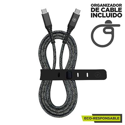 Kabel USB-C naar USB-C Muvit for Change Zwart 1,2 m