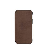 UAG Rugged Case for iPhone 12 Mini 5G [5.4-inch] - Metropolis Leather Brown - Flip cover voor mobiele telefoon - robuust - soepel Italiaans leer - leer pantserbruin - voor Apple iPhone 12 mini - thumbnail