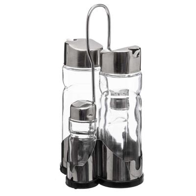 Zoutvaatje met deksel Secret de Gourmet Multicolour Transparant Glas Roestvrij staal Zoutvaatje met deksel Secret de Gourmet Multicolour Transparant Glas Roestvrij staal