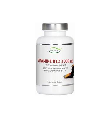Nutrivian Vitamine B12 methylcobalamine 3 mg 60 Zuigtabletten