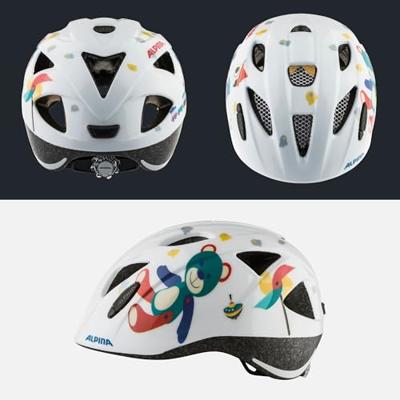 Olympic Sportswear Alpina sports kinderhelm ximo white bear 49-54 glans - thumbnail