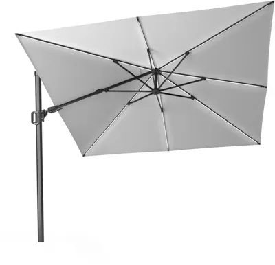 Zweefparasol Challenger T2 Glow 300x300 cm zonwering Platinum - Platinum Zweefparasol Challenger T2 Glow 300x300 cm zonwering Platinum - Platinum