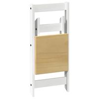 Eetkamerstoelen 4 st Corona inklapbaar massief grenenhout wit - thumbnail