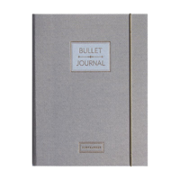 Pimpelmees Bullet Journal PRO Luxe Linnen Mono Pencil Grey - thumbnail