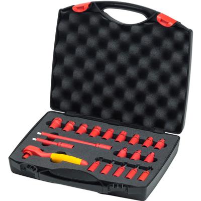 Wiha 43025 Dopsleutel-bitinzetset Vierkant 21-delig