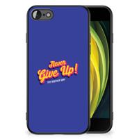 iPhone SE 2022 | SE 2020 | 7/8 | Telefoon Hoesje | met tekst Never Give Up - thumbnail