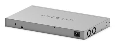 Netgear 24-poorts gigabit poe+ smart switch met 4 sfp+ poorten (grijs, 10g,smart managed)