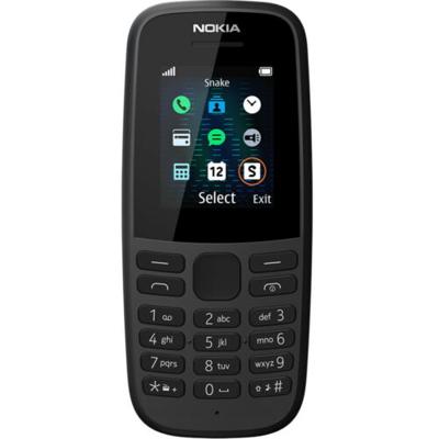 Mobiele Telefoon Nokia 105 DualSIM 1,45" Zwart