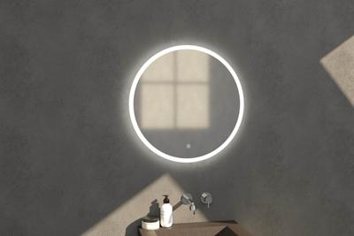 Brauer Jade Spiegel - Rond - Diameter 70 cm - met Directe LED-Verlichting - Dimbaar - met Touchbediening