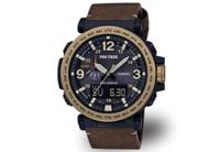 Horlogeband Casio PRG-600YL-5ER / 10538485 Leder Bruin 24mm - thumbnail