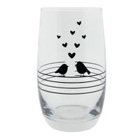 Clayre & Eef Drinkglas vogels 320ml - thumbnail