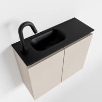 MONDIAZ TURE 60cm toiletmeubel linen. EDEN wastafel urban links 1 kraangat - thumbnail