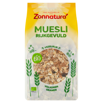 Zonnatura Muesli Rijkgevuld Bio 500 g bij Jumbo