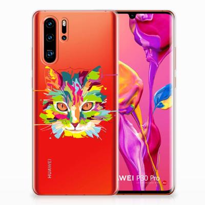 Huawei P30 Pro Telefoonhoesje met Naam Cat Color Huawei P30 Pro Telefoonhoesje met Naam Cat Color