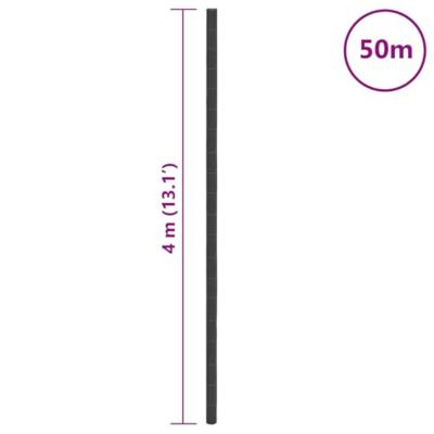 Worteldoek 4x50 m polypropeen zwart - thumbnail