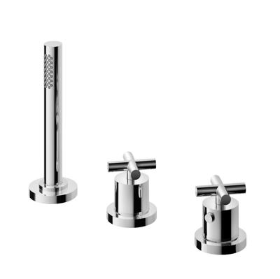 Hotbath Chap Badrandcombinatie Zonder Uitloop En 2-Weg Omstel 065 - Chroom