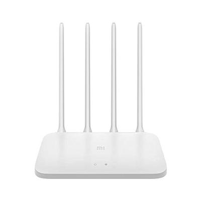 Xiaomi Mi AIOT Router 4C WLAN-router (tot 300 Mbps bij 2,4 GHz, Dual-Core CPU, 2 x LAN-poorten, 4 externe antennes, tot 64 apparaten),wit