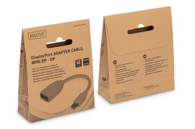 Digitus DB-340405-001-W DisplayPort-kabel Adapter DisplayPort-stekker, Mini DisplayPort-stekker 0.15 m Wit Digitus DB-340405-001-W DisplayPort-kabel Adapter DisplayPort-stekker, Mini DisplayPort-stekker 0.15 m Wit