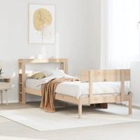 Bedframe zonder matras massief grenenhout 90x200 cm - thumbnail