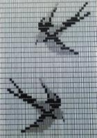 Vliegengordijn Hulzen Zwaluwen transparant - 90cm x 210cm - thumbnail