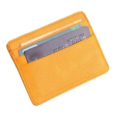 5 stuks Lizard patroon PU lederen bank kaart set kaart pakket (geel)