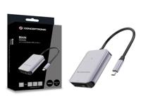Kaartlezer Conceptronic 3 en 1 USB 3.2 Gen 2 Grijs - thumbnail