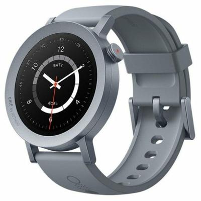 CMF by Nothing Watch Pro 2 Smartwatch met 1,32’’ AMOLED-display, 11 dagen batterijduur, Bluetooth-oproepen met AI-ruisonderdrukking en ingebouwde multisysteem-GPS - Asgrijs