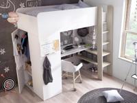 Hoogslaper TOMMY 90x200 cm wit/bruin - thumbnail