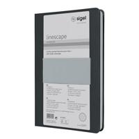 Sigel LS207 Notitieboek Linescape Hardcover DIN A5 Gelinieerd Donkergrijs, Lichtgrijs Aantal paginas: 88 - thumbnail