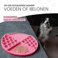 Eat Slow Live Longer Lick Mat Dimensions Circle  Pink - thumbnail