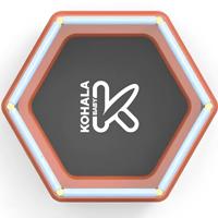 Kindertrampoline met veiligheidsnet Ociotrends 140 X 110 CM - thumbnail