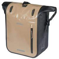 Enkele fietstas Basil Rivo M tarpaulin MIK 12-15L 14 x 25 x 38 cm - zand/zwart - thumbnail