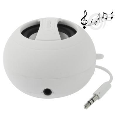 Hamburger stijl 3.5mm Jack Stereo Mini revolutie spreker ingebouwde oplaadbare batterij grootte: 60 x 60 x 44mm(White) Hamburger stijl 3.5mm Jack Stereo Mini revolutie spreker ingebouwde oplaadbare batterij grootte: 60 x 60 x 44mm(White)